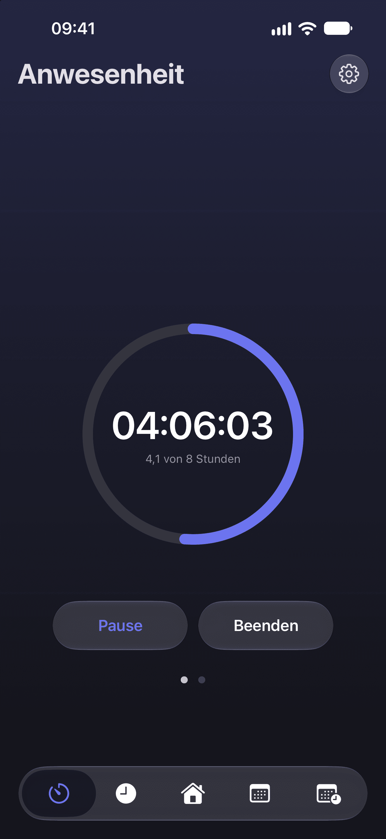 FourTimes-App mit Anwesenheit, Timer und Pausensteuerung