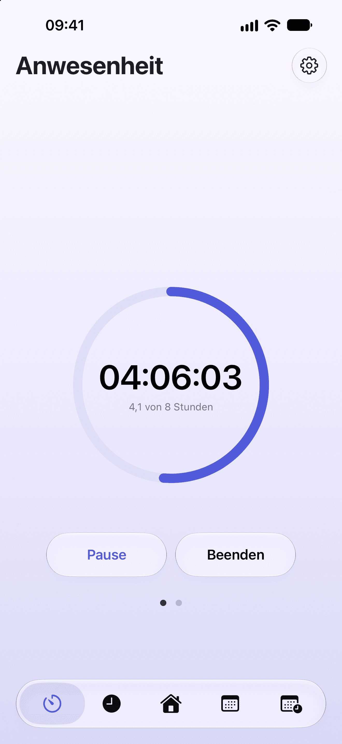FourTimes-App mit Anwesenheit, Timer und Pausensteuerung